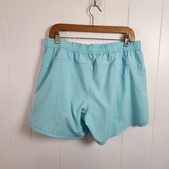 Lands End Turquoise Blue Swim Shorts Cover-Up Swimsuit Bottoms Womens Size 12 - Picture 3 of 7